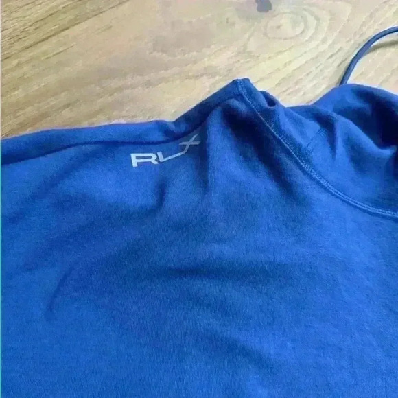 NWT RLX Ralph Lauren cowl neck hoodie Sz L in royal blue - soft! - Picture 4 of 8